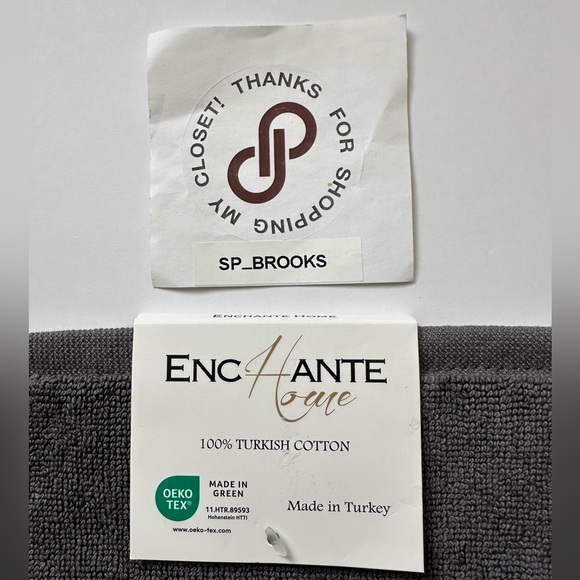 🎁ENCHANTE Home Gracious Bath Mat -20” x 32”- Anthracite - 100% Turkish Cotton - Picture 4 of 5